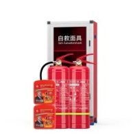 干粉灭火器 消防商用灭火器套装 4公斤干粉灭火器2具+丰安呼吸器2个