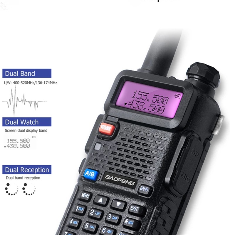 2pcs-Baofeng-UV-5R-Walkie-Talk