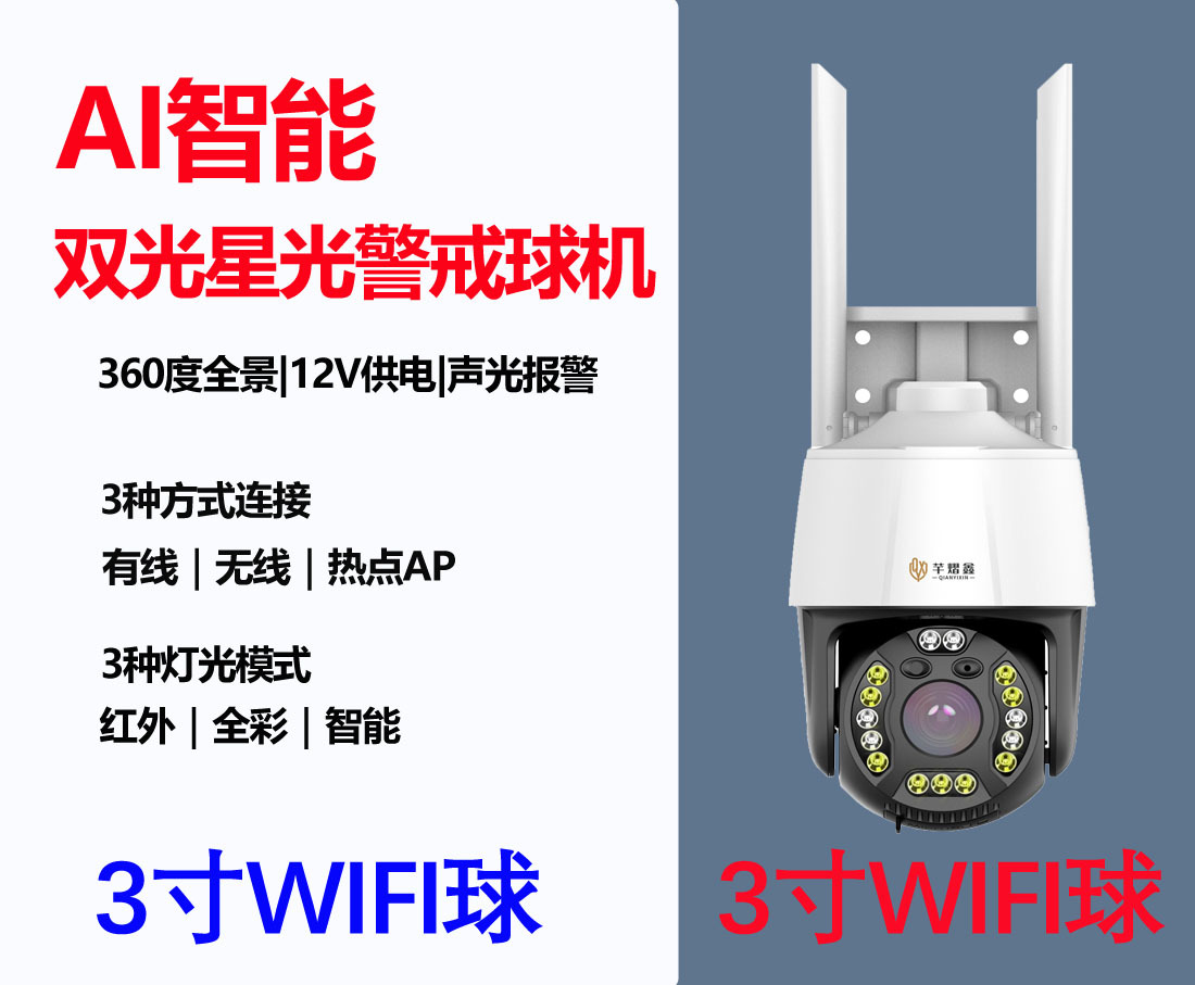 3寸WIFI球机