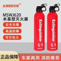 小型车载灭火器水基型600ml手提式便携家用车用灭火器可灭电火