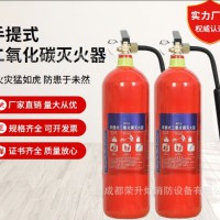 二氧化碳灭火器手提式2kg3kg5kg/7/24kg推车式厂家直销消防器材 2个