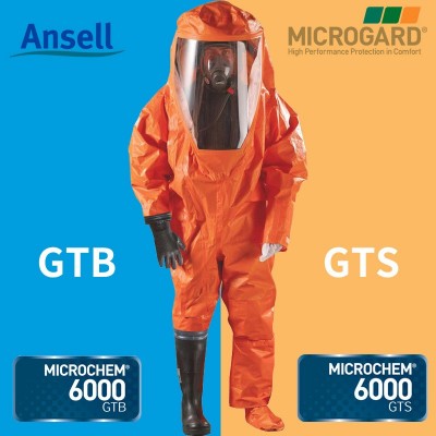 微护佳GTB防护服 安思尔MC6000重型服 Ansell全封闭A级重型防化服