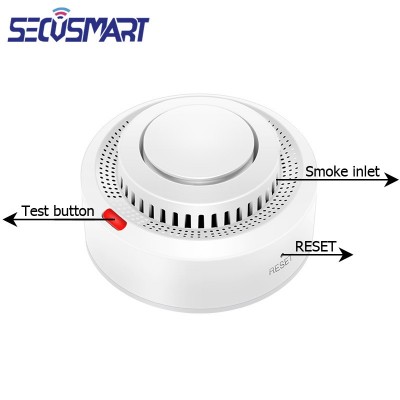 厂家现货涂鸦智能WiFi烟雾传感器防火灾安全报警探测器APP远程