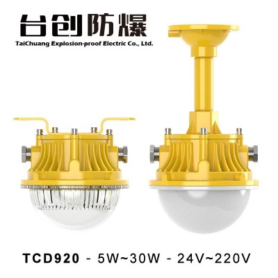 台创TCD920防爆吸顶灯24V220V地沟管廊道桥架防水10W20W30W低顶灯